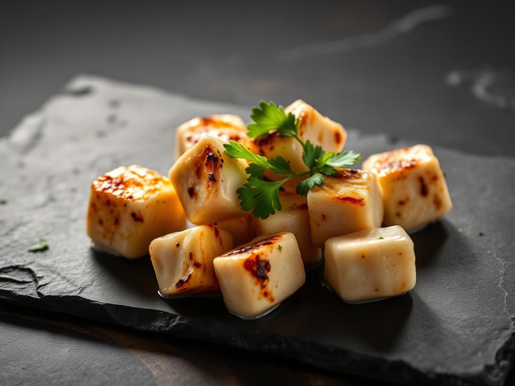 Reshmi Malai Boti — Cream-soft chicken cubes, cardamom-laced, grilled to a gentl
