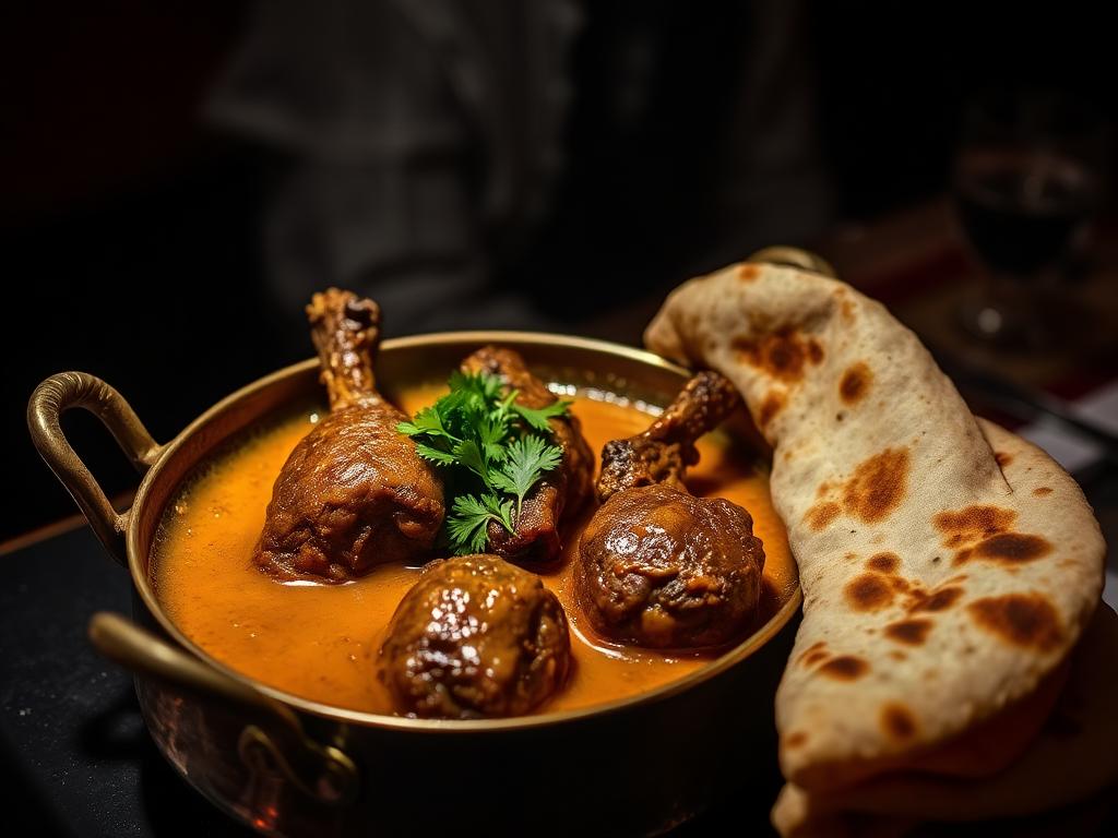Lahori Paya — Trotters slow-cooked overnight to silken collagen, served wi
